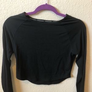 Paragon Long Sleeve Workout Crop Top